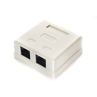 Розетка NA214 RJ-45 кат.5e внешняя 2 порта, 110&Krone | код NA214 | Cablexpert