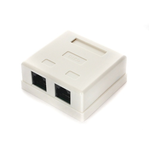 Розетка NA214 RJ-45 кат.5e внешняя 2 порта, 110&Krone | код NA214 | Cablexpert