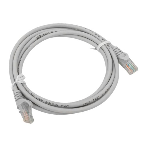 Патч-корд кат.5E UTP неэкранир. PVC сер. 2.0м TERACOM PRO | код TRP-5EUTP-PVC-2M-GY | EKF фото 2