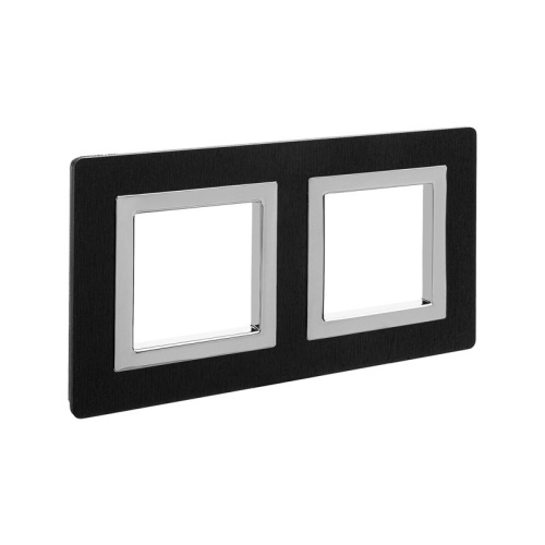 Рамка из алюминия, ''Avanti'', черная, 4 модуля | код. 4402834 | DKC фото 2