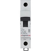 Выключатель автоматический однополюсный RX3 4500 32А C 4,5кА | код. 419667 | Legrand 