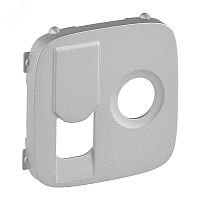 Valena ALLURE Лицевая панель розетки TV-RJ45 Алюминий | код 754837 | Legrand