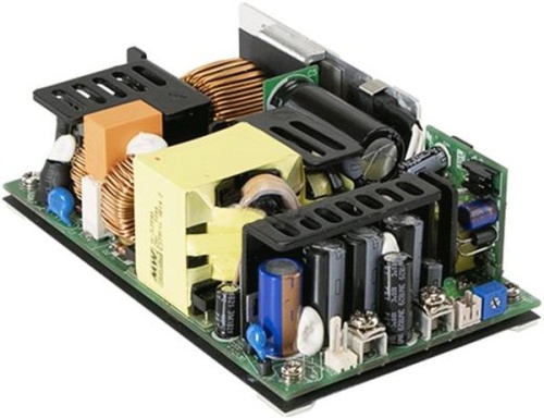 Источник питания AC-DC, med, 499.5Вт (321.3Вт без обдува), ККМ, вход 80…264В AC 47…63Гц, 117…370B DC, выход 27В/18.5А (11.9А без обдува), рег. вых. 25.6…28.4В, изоляция 4000В AC, на плате 127х76.2х40мм, -30…+70С | код RPS-500-27 | MeanWell