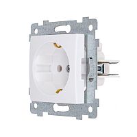 Розетка 1-м СП Мария РС16-445 16А IP20 с заземл. механизм бел. Кунцево 110019