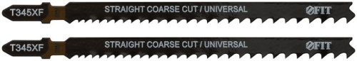 Набор полотен по дереву металлу пластмассе Bimetal фрезерованные зубья 132/106мм перемен. шаг T345XF (уп.2шт) FIT 40959 фото 2