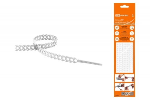 Стяжка белая ПУ многозвенная RS 10x300 (20 шт) TDM | код SQ0515-0603 | TDM
