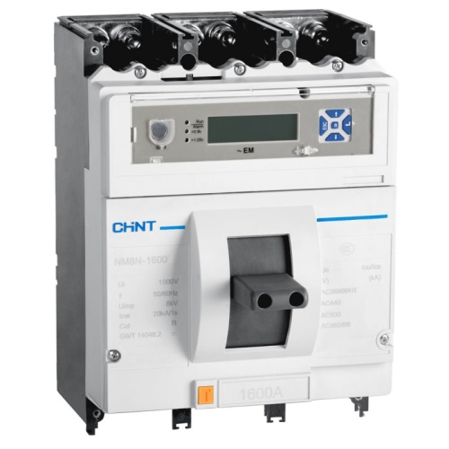 Авт. выкл. NM8N-1600H EM 4P 1250А 100кА с электр. расцепителем, LCD, 230AC (R)(CHINT) | код 263152 | CHINT