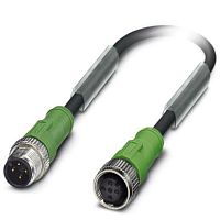 Кабель для датчика / исполнительного элемента SAC-4P-M12MS/ 8,0-PUR/M12FS | код 1547559 | PHOENIX CONTACT