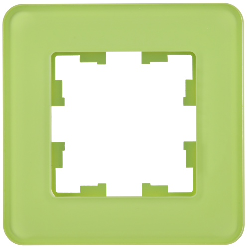 BRITE Рамка 1-мест. РУ-1-2-Бр стекло эко грин RE IEK | код BR-M12-G-41-K06 | IEK фото 5