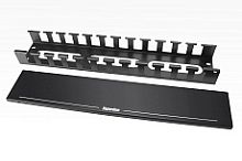 Hyperline CM-2U-MLF-COV Кабельный организатор металлический с крышкой, 19, 2U | код 483112 | Hyperline