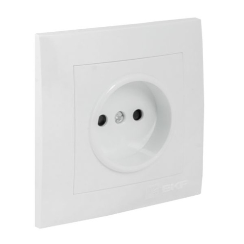 Валенсия розетка 1-местная б/з 10А белая с защ, штор, PROxima | код EWR10-022-10 | EKF фото 4