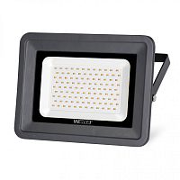 Прожектор светодиодный WOLTA WFLS-100W/06 100Вт 4000K IP65 9000лм серый 310x279/230x40 1/5 | код WFLS-100W/06 | WOLTA