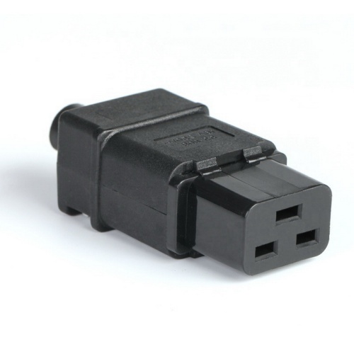 Разъем питания штепсельный (розетка) RUICHI IEC-320-C19, 3-х полюсной, 220 В, 16 А, прямой | код 113921 | Ruichi