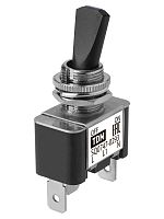 Выключатель-тумблер ASW-07D-2 1P 12В AC/DC 30А (3c) ON-OFF с фиксацией с синей LED подсветкой TDM | код SQ0747-0293 | TDM