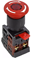Кнопка AE-22 поворотная блокировка NO+NC Грибок 230В IP40 HLT | код 085-07-040| HLT