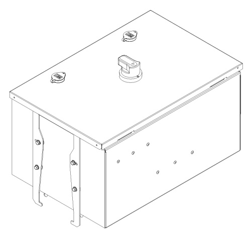 Кор. отб. мощн. Plug-in с а/в 630А Al 3L+N+PER IP55 IEK | код LB-630A4-35-PB-KOM-Y | IEK