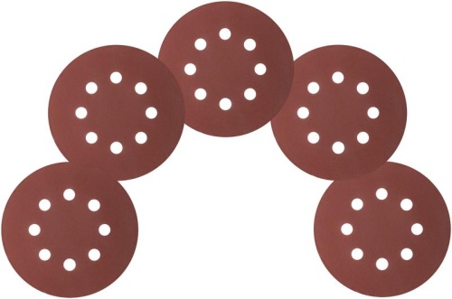 Круги шлифовальные с отверстиями (липучка), алюминий-оксидные, 125 мм, 5 шт Р 240 | код 39839М | FIT фото 5