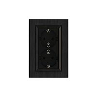 Розетка 2-я Karea LINE STAR с заземл. чер. Makel 86054082