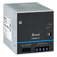 Блок питания импульсный Force-GT, 960W, 40А, 3(2)х320(340)_575VAC (450_800VDC) / 24VDC, DIN35, реле DC OK, винт.клеммы, ал.корпус | код DRF-24V960W3GBA | Delta Electronics