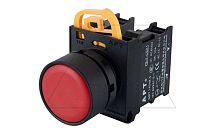 Кнопка плоская PB3E, красная, с фиксацией, без подсветки, 1NO, 6A 230VAC/24VDC, 22mm, IP65 | код PB3E-FT0S10S00/R00 | АРТ