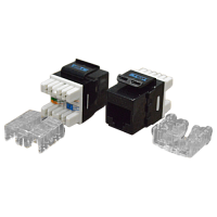 Модуль Keystone RJ45, Cat.6, UTP, 180 градусов, черный | код TWT-OK45UTP180/6-BK | TWT