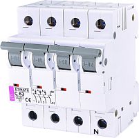 Автоматический выключатель ETIMAT 6 3p+N C 3A (6kA) | код 002146509 | ETI
