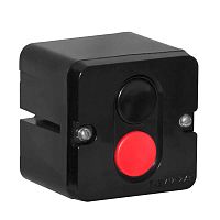 Пост кнопочный ПКЕ-712/2 "Пуск-Стоп" 1 черн. 1 красн. | код ПКЕ-712/2.1Ч.1К | Электродеталь Воронеж