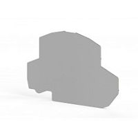 446 529, Концевой сегмент на клеммники PYK 2,5-2FT/-3F (серый), NPP PYK2,5-2FT/3F | код 0.0.0.4.46529 | KLEMSAN