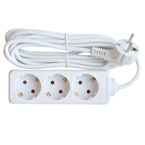 Удлинитель 3G-3-SMART трехместный 10А с заземлением 3м 8333 IN HOME | код 4690612010335 | IN HOME
