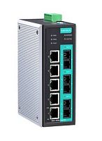 Коммутатор EDS-408A-1M2S-SC-T Ethernet switch, 5 10/100 BaseTx ports, 1 multi mode 100 BaseFx, 2 single mode 100 BaseFx,SC, t:-40/ | код 00-06031629 | MOXA