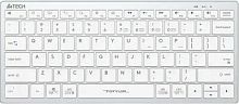 Клавиатура A4Tech Fstyler FBX51C белый USB беспроводная BT/Radio slim Multimedia (FBX51C WHITE) | код 1678100 | A4TECH