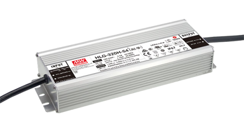 Источник питания AC-DC, 321Вт, IP68, вход 90…305В AC, 47…63Гц/127…431В DC, ККМ, выход 42В/7.65А, изоляция 3750В AC, в кожухе 252х90х43.8мм, -55…+70С | код HLGP-320H-42 | MeanWell