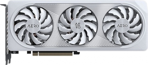 Видеокарта Gigabyte PCI-E 4.0 GV-N4060AERO OC-8GD NVIDIA GeForce RTX 4060 8Gb 128bit GDDR6 2550/18000 HDMIx2 DPx2 HDCP Ret | код 1939123 | GIGABYTE