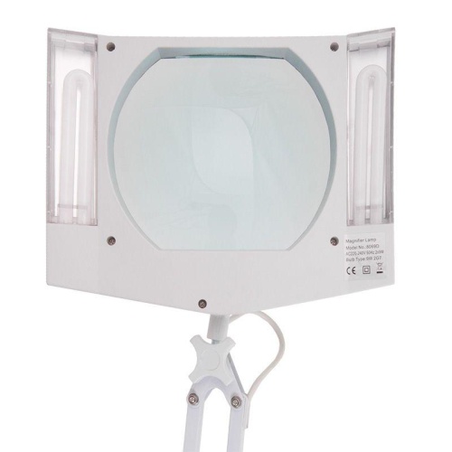 Лупа на струбцине, квадрат 3D подсветка, белая | код 31-0101 | REXANT фото 5