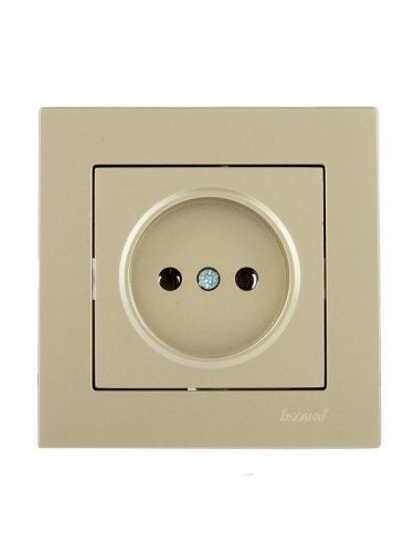 Розетка 1-м СП Vesna без заземл. ПБТ механизм титан LEZARD 742-3788-121B фото 3