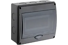 Щиток о/п на 10 мод.с вертик.двер.250х200х107мм черный Тусо | код 69011Ч | RUVinil