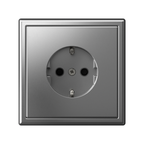 ARTGALLERY РОЗЕТКА с заземлением со шторками, 16А, механизм, быстрозажимные клеммы, сталь | код GAL000945S | Systeme Electric фото 3