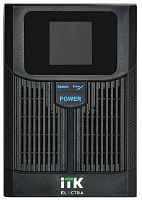 Источник бесперебойного питания Line-interactive 1000 ВА/800 Вт, фаза 1/1, LCD дисплей, с АКБ 2х7AH, USB, Schuko | код ELT-1000VA-1-002-S | ITK