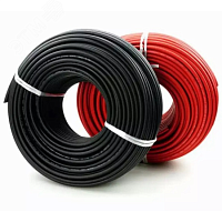 Кабель PV-1F 2x4 mm2 для подключения солнечных панелей 50м | код PV-1F 2x4 mm2 | DELTA