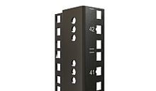 Hyperline CTRM19-22U-RAL9005 19 монтажный профиль высотой 22U с маркировкой юнитов, для шкафов TTR, TTB, цвет черный RAL9005 (2 шт. в комплекте) | код 445439 | Hyperline