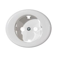 Накладка для розетки SCHUKO, серия TACTO, цвет альпийский белый | код 5588 BL | ABB