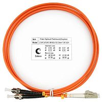 Cabeus FOP-62-LC-ST-20m Шнур оптический duplex LC-ST 62,5/125 mm 20м LSZH | код 8428c | Cabeus