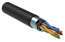 ITK Витая пара F/UTP 5E 4х2х24AWG LDPE черный (305м) РФ/С | код LC3-C5E04-339-S-R | ITK by IEK