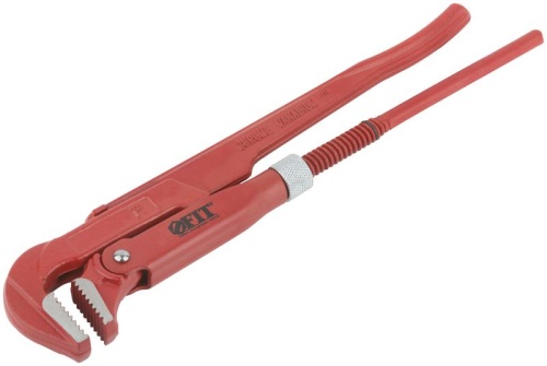 Ключ трубный газовый Профи 90 гр (тип L), CrV сталь 1'' (300 мм) | код 70401 | FIT фото 2