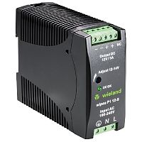 Источник питания, однофазный, 12 V / 5 A, 60 W диапазон входных напряжений: 85 – 264 V AC, 90 – 375 V DC габариты (мм): ширина x высота x глубина: 40.5 x 90 x 114 вес 0,34 кг монтаж: на DIN рейку, температура окружающей среды –40°C…+70°C | код 81.00