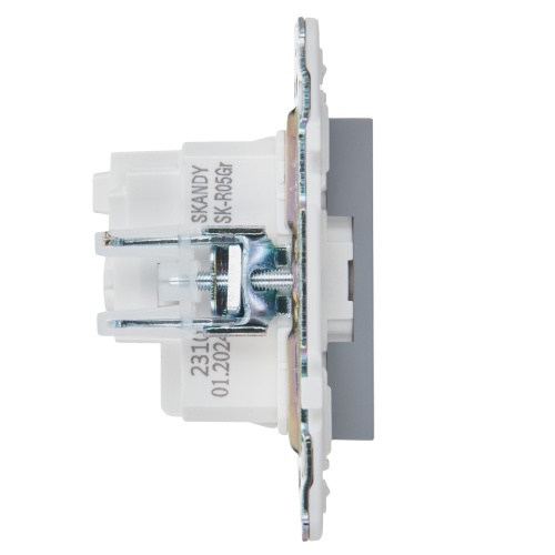 SKANDY Роз. с з/к без з/ш 16А SK-R05Gr сер. IEK | код SK-R11-16-K03 | IEK фото 2