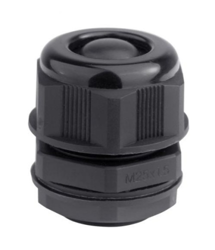 Кабельный ввод IP68 M32 с мембраной черный для кабеля d.18-25mm | код 53M3225 | DKC