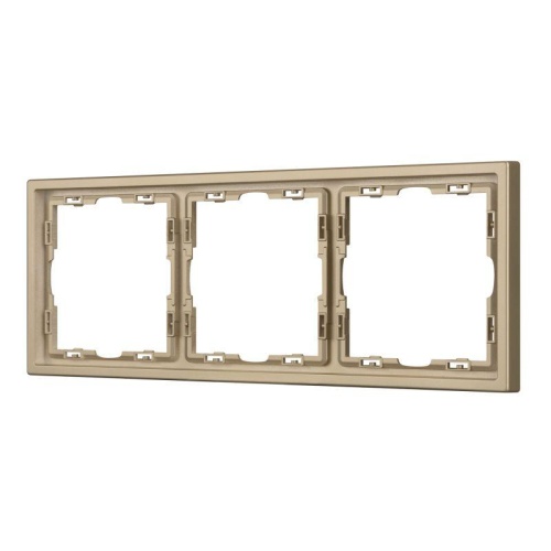 Рамка пластиковая FRM-NOBE-SFPL-3-GD Arlight 054221 Рамка пластиковая FRM-NOBE-SFPL-3-GD Arlight 054221