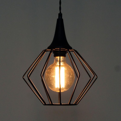 Светильник Форма 211 черн.муар (Плафон Ромб) НСБ 01-60-142 Е27 ИУ | код 1005404241 | Элетех фото 3