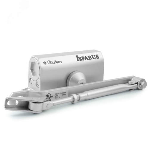 Доводчик дверной морозостойкий | код 410 ISPARUS серебро | НОРА-М